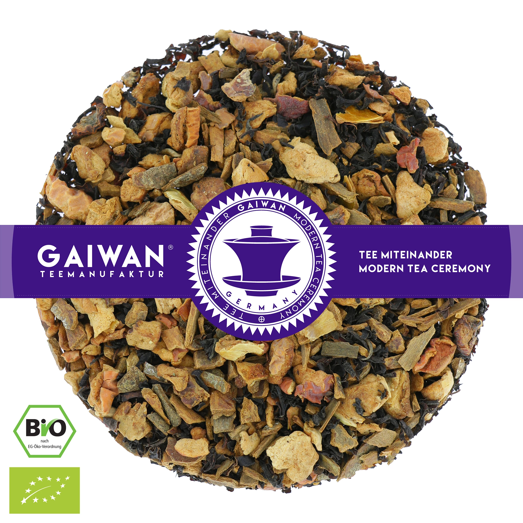Organic loose leaf black tea "Apple Cinnamon"  - GAIWAN® Tea No. 1105
