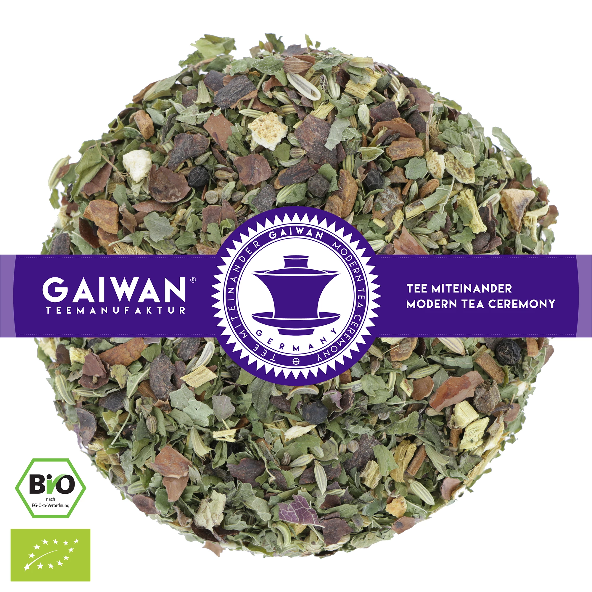 Organic herbal tea loose leaf "Daily Relax"  - GAIWAN® Tea No. 1129