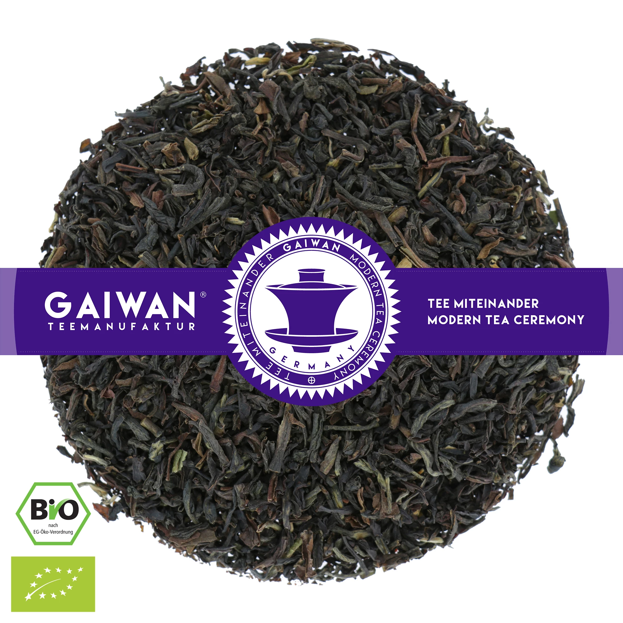 Organic loose leaf assam black tea "East Frisian Leaf Blend"  - GAIWAN® Tea No. 1248