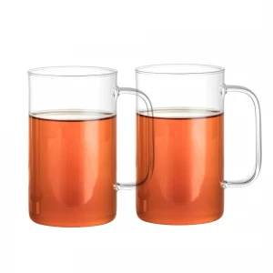 Teeglas im modernen Design, mundgeblasen (500 ml) 