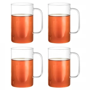 Teeglas im modernen Design, mundgeblasen (500 ml) 